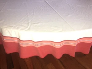 round tablecloth 70" woven PUMPKIN SPICE fall colors cotton - Picture 1 of 3