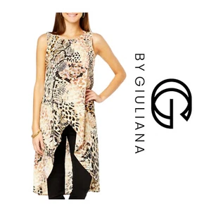 Top túnica estampado animal drama frente cruzado mangas etiqueta negra G by Giuliana M - Imagen 1 de 10