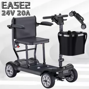 Ease2 Pro 4 Wheel Folding Portable to Travel Wheelchair Adults Mobility Scooter  - Picture 1 of 8