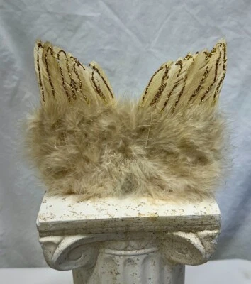 Alas, bebé, disfraz, dorado/beige, punta brillante, utilería fotográfica, suave, ¡NUEVO!  PP036 Foto 1 de 4