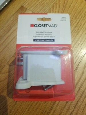 New sealed ! White Wire Shelving Wall Bracket by Closetmaid 26620