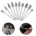 10Pcs Tungsten Carbide Burrs for Rotary Tool Metal Engraving Bits Accessories
