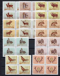 Ungarn 1964. Tiere Jagd Set in 4 Blöcken postfrisch (**) Mi.: 2079-2088 / 24 EUR - Bild 1 von 1