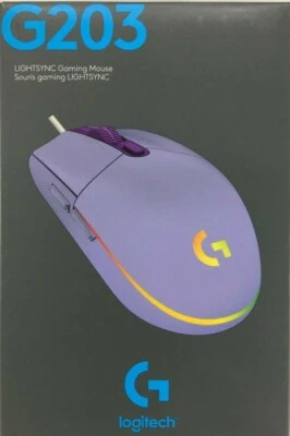 Logitech - 910-005851 - G203 - LIGHTSYNC Wired Gaming Mouse - Lilac - Image 1 of 3