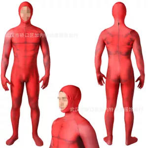 The Red Muscle Jumpsuit Adult/Kid Cosplay Costume Suit Bodysuit Halloween Zentai - Picture 1 of 8