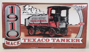 New 1995 Ertl Collectable 1910 Mack Texaco Tanker Die Cast Coin Bank Truck #12 - Picture 1 of 6