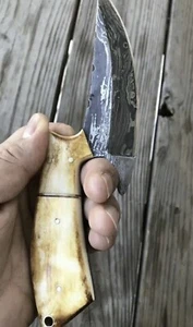 handmade Damascus steel hunting Knife survival camping EDC x207 - Picture 1 of 4