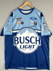Kevin Harvick 2021 Checkered Flag Sports #4 Busch Light Sublimated Pit Tee 2XL - Picture 1 of 8