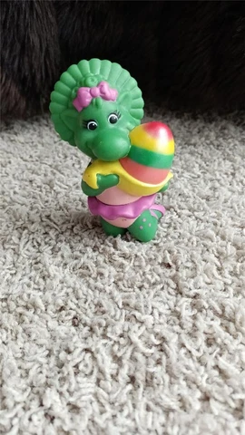 Barney & Friends Baby Bop Figure Easter Egg 1997 Toy Ballerina Lyons PVC Cake Cover