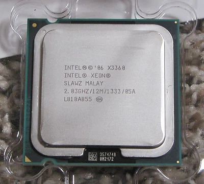 Intel Xeon X3360 2.83 GHz 12M 1333MHz Quad-Core SLB8X LGA775 CPU 95W Processor - Image 1 of 2