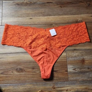 Auden Panties Womens 4X Orange Lace Thong NEW - Picture 1 of 5