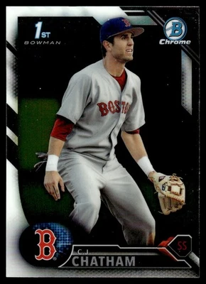 2016 Bowman Draft Picks & Prospects Chrome C.J. Chatham Boston Red Sox #BDC-38 - Image 1 of 2