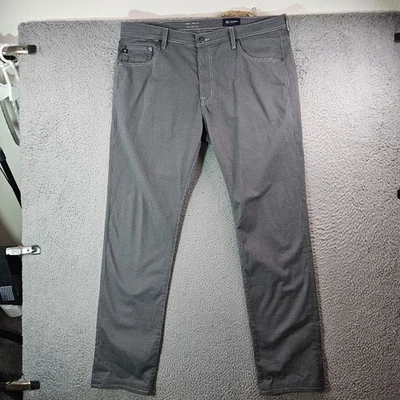 Pantalones de mezclilla Adriano Goldschmied para hombre 38 x 34 Tellis modernos ajustados pata de gallo Foto 1 de 4