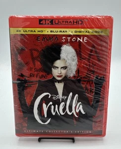 Cruella (4K Ultra HD/ Blu-Ray, 2021) Disney / Brand New Sealed Collectors - Foto 1 di 2