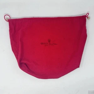 Gucci Rot Staubbeutel Kordelzug 16”x13” Hergestellt in Italien Schuhe Handtasche Reise Aufbewahrung - Bild 1 von 4