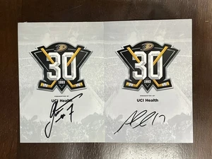 ALEX KILLORN & RADKO GUDAS Signed Auto Anaheim Ducks 5x7 30th Anniversary Photos - Picture 1 of 1
