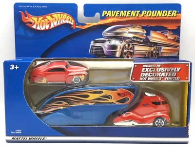 Dragger de cola años 40 libra de pavimento con remolque/remolque Drive up Hot Wheels Foto 1 de 4