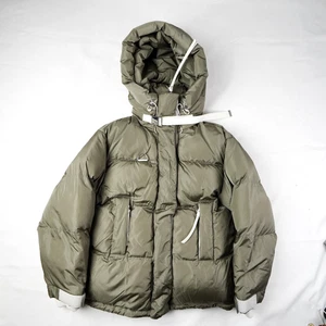 Shoreditch Giacca Sci Club Piccolo Salice Puffer Coat Acciaio Verde con Cappuccio Invernale 🔥 - Foto 1 di 13