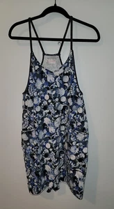 Mameluco estampado FP Movement Hot Shot para mujer talla S azul floral ropa deportiva salón - Imagen 1 de 7