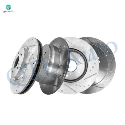 4 rotores de freno perforados delanteros 296 mm-traseros 305 mm para Honda CR-V 2007-2011 2014-2016 Foto 1 de 4