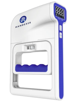 HANDEXER Grip Strength Tester 265lb/120kg, Digital Hand Dynamometer FDA Registered LCD