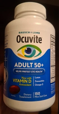 Bausch & Lomb Ocuvite Adult 50+ Eye Vitamin & Mineral Supplement - 150 Softgels - Image 1 of 2