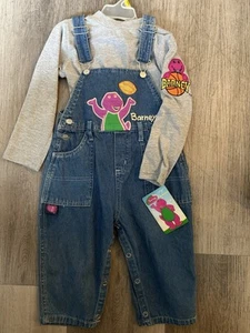 Vintage 90’s Barney Overall Set - Picture 1 of 6