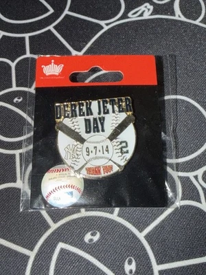 New York Yankees Derek JETER DAY Tribute Pin September 7 2014 Yankee Stadium - Image 1 of 2