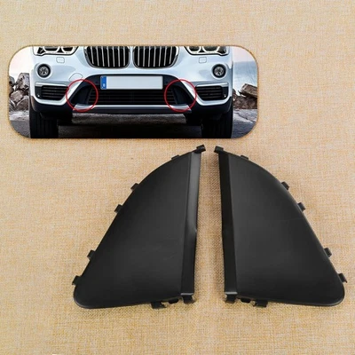 Cubierta cerrada de la parrilla inferior del parachoques delantero L&R apta para BMW X1 F48 F49 2016 a 2018 Foto 1 de 4