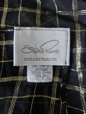 Bufanda Echo vintage negra y dorada 42,5 pulgadas Foto 1 de 4