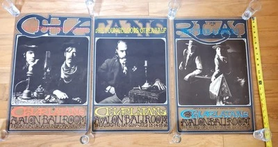 NUEVO Juego de 3 Pósters de Salón Tríptico OP1 NO-63-1, 67, 71 The Charlatans Avalon Foto 1 de 4