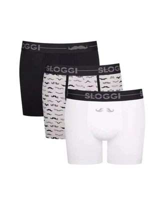 32/S Sloggi Hombres Ropa Interior Calzoncillos Go Movember C3P Calzoncillos Boxers Cortos Multipack Foto 1 de 3