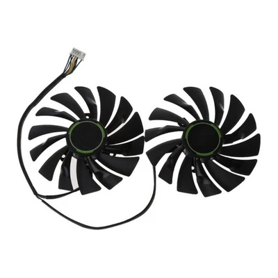2PCS Graphics Video Card Cooler Fan VGA Fan For MSI GTX970 GeForce GTX 970 Fans - Image 1 of 4
