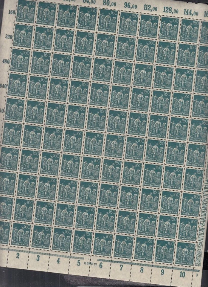 Германия Веймарская республика 1921 ☀ 160 mark Platte 3, HAN 3973.21 ☀ MNH ** - Изображение 1 из 1