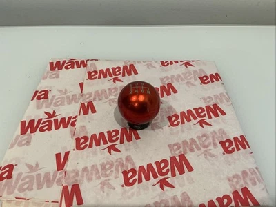 Perilla de cambio roja universal ponderada Subaru WRX/STI/BRZ Foto 1 de 4