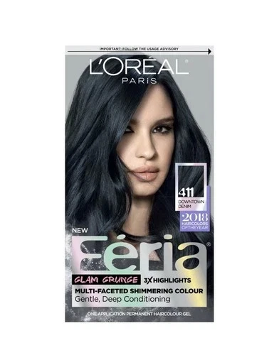 Color de cabello permanente brillante multifacético L'Oreal Paris Feria, 411 Downtown Foto 1 de 1