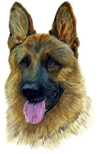 German Shepherd Pup Decal Sticker for Car/Truck Laptop or Phone - Picture 1 of 1