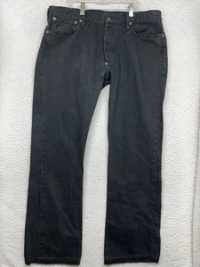 Polo Ralph Lauren Hudson Jeans Mens 34x32 Black Button Fly Boot Cut Denim Pants - Picture 1 of 17