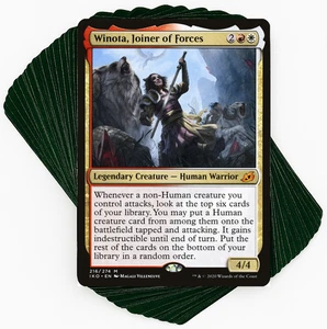 ***Custom Commander Deck*** Winota, Joiner of Forces - EDH MTG Magic Cards - Picture 1 of 8
