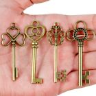 Unique Brass Skeleton Key Set Intricate Accessories for Jewelry Making