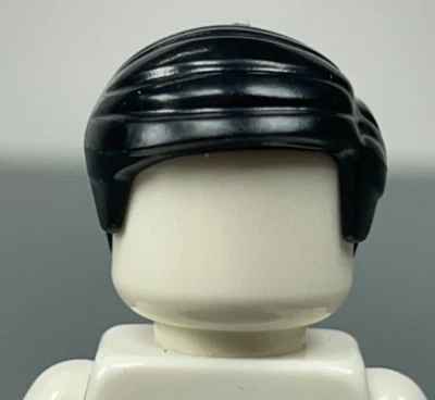 LEGO Masculino MINIFIGURA PELO Negro Corto Peinado Lateral Parte Izquierda Foto 1 de 4