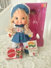 Rare Nib Mattel 1974 Musical TraLa Doll Love Notes w/Songbooks & Squeeze Me Vtg