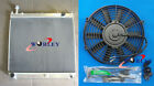 Aluminum Radiator+Fan For TOYOTA Hiace SBV 1995-2004 MT 96 97 98 99 00 01 02 03 TOYOTA Hiace