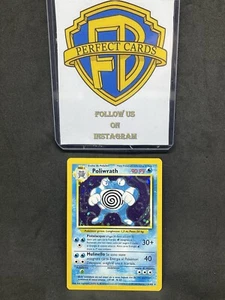 POKÉMON SET BASE UNLIMITED POLIWRATH HOLO 13/102 LP+ - Picture 1 of 2