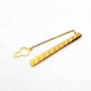 Fermacravatta in Oro Rosa 18k a Forcina con Catena - Imagen 1 de 1