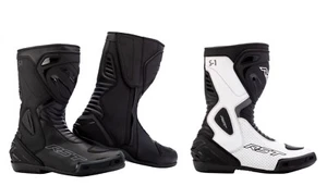 Botas de día deportivas de entrada a pista aprobadas por RST S1 CE de 360 ​​tacones para cabina motocicleta - Imagen 1 de 7