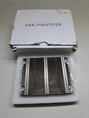 Supermicro SNK-P0047PSR 1U Passive CPU Heat Sink - Image 1 of 4