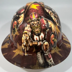 New Full Brim Hard Hat Custom Hydro Dipped WASHINGTON COMMANDERS - Picture 1 of 6