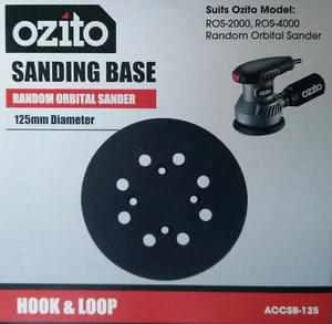 OZITO 125mm Random Orbital Sander Replacement Spare Base Pad ROS-2000 ROS-4000 - Picture 1 of 1