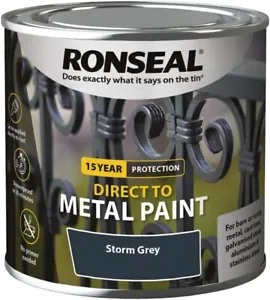 Direct to Rust Metal Paint Storm Grey Gloss, Matt or Satin Finish 250ml , 750ml - Picture 1 of 1